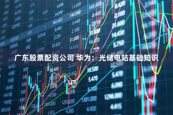 广东股票配资公司 华为：光储电站基础知识
